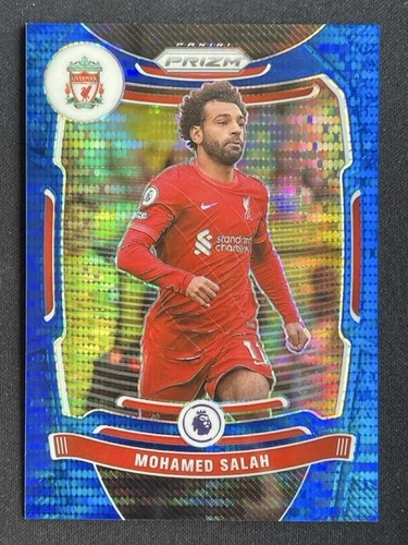 Mohamed Salah 2021 Panini Prizm Pulsar Azul /199
