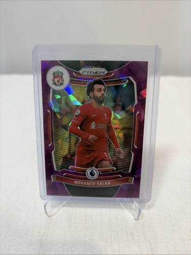 Mohamed Salah 2022 Panini Prizm Purple Cracked Ice /49