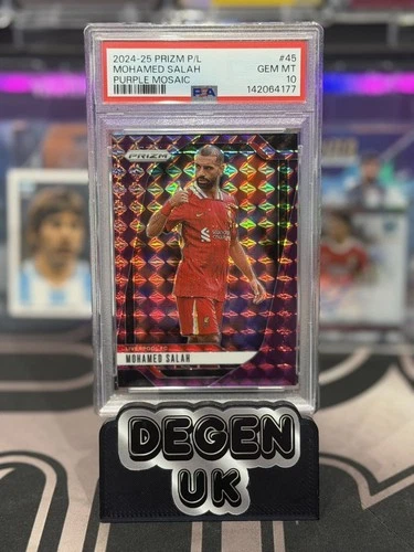 Mohamed Salah 2024 Panini Prizm Purple Mosaic /249