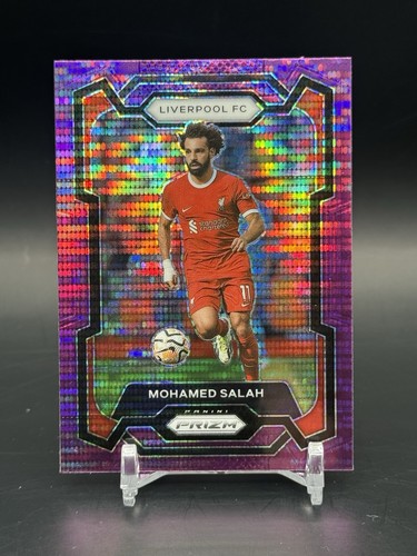 Mohamed Salah 2023 Panini Prizm Purple Pulsar