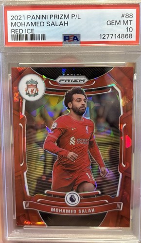 Mohamed Salah 2021 Panini Prizm Red Ice Prizm