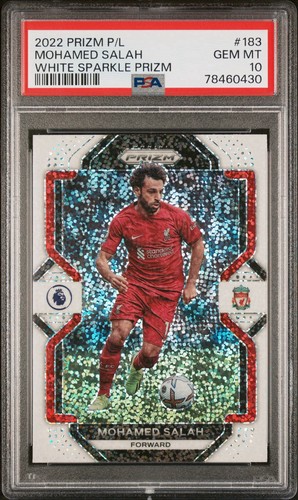 Mohamed Salah 2022 Panini Prizm White Sparkle