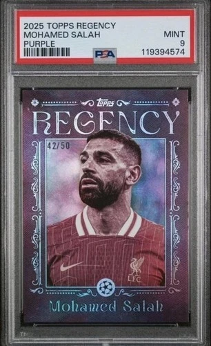 Mohamed Salah 2025 Topps Regency Purple /50