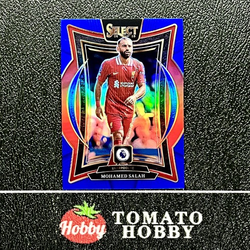 Mohamed Salah 2024 Panini Select Blue Refractor