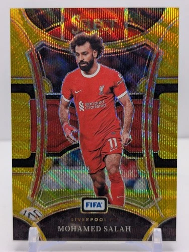 Mohamed Salah 2023 Panini Select FIFA Gold Wave /10