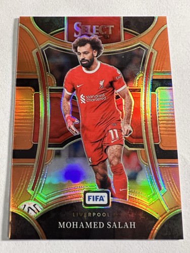 Mohamed Salah 2023 Panini Select FIFA Orange Prizm /49