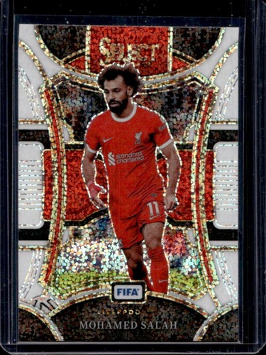 Mohamed Salah 2023 Panini Select FIFA White Sparkle Prizm #108