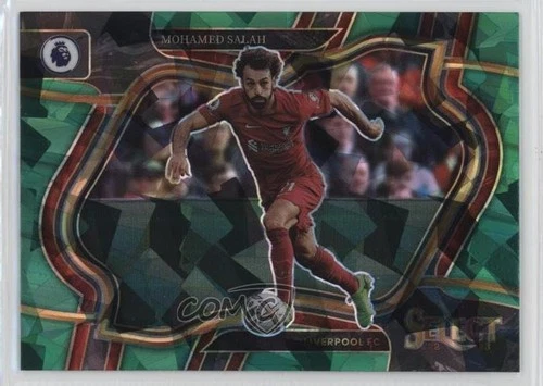 Mohamed Salah 2022 Panini Select Green Ice Prizm
