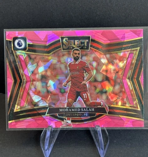 Mohamed Salah 2024 Panini Select Pink Cracked Ice /221