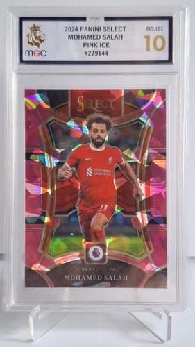 Mohamed Salah 2024 Panini Select Pink Ice
