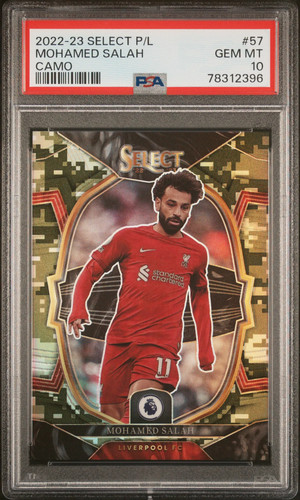 Mohamed Salah 2022 Panini Select Premier League Camo /225