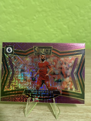 Mohamed Salah 2024 Panini Select Purple Mojo Prizm