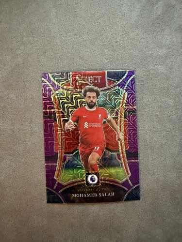 Mohamed Salah 2023 Panini Select Purple Mojo Prizm