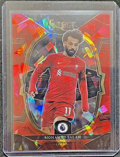 Mohamed Salah 2022 Panini Select Red Ice Prizm