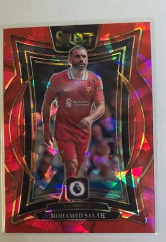 Mohamed Salah 2024 Panini Select Red Ice Prizm