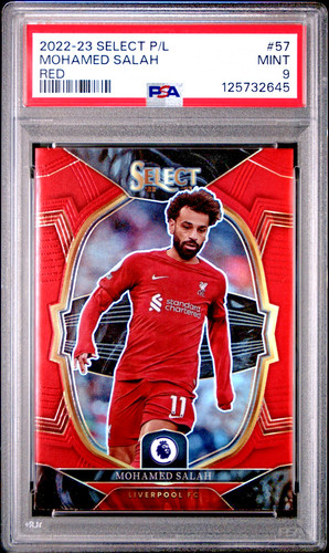 Mohamed Salah 2022 Panini Select Red Prizm