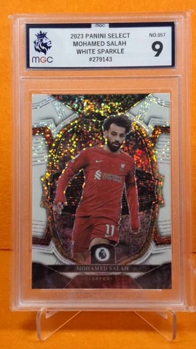 Mohamed Salah 2023 Panini Select White Sparkle