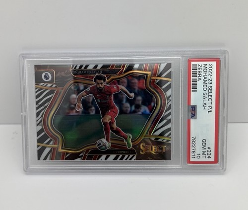 Mohamed Salah 2022 Panini Select Zebra Field Level /25