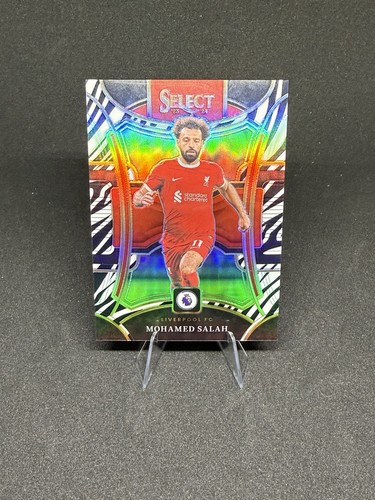 Mohamed Salah 2023 Topps Select Zebra Prizm /25
