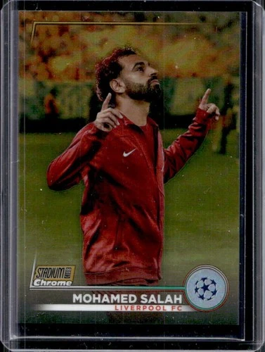 Mohamed Salah 2022 Topps Stadium Club Chrome Gold Refractor /50