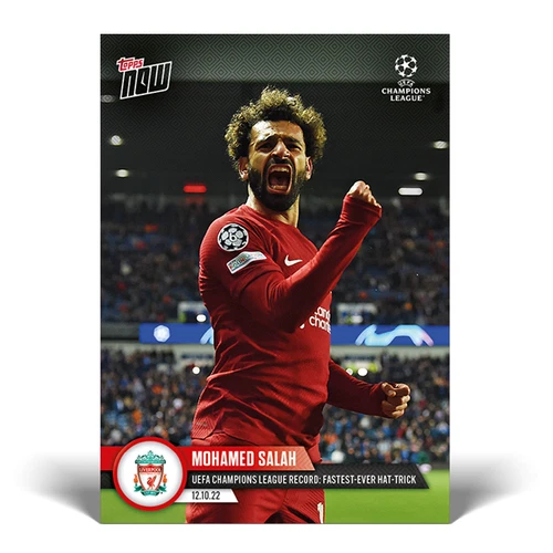 Mohamed Salah 2022 Topps NOW UCL 043