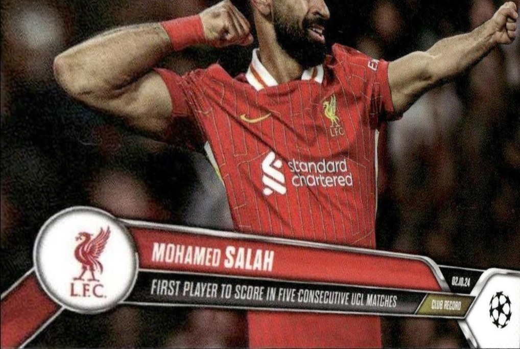 Mohamed Salah 2024 Topps Now UEFA Champions League