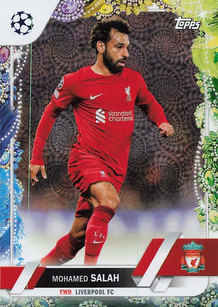 Mohamed Salah 2022 Topps UEFA Club Competitions Carnaval Edition