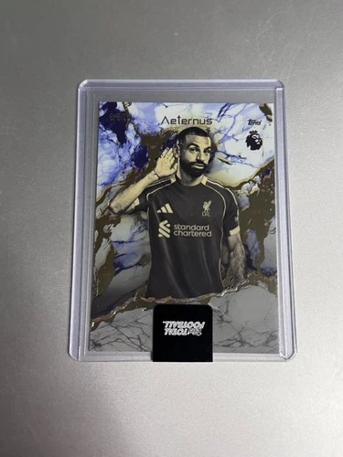 Mohamed Salah 2025 Topps Total Football Blue Aeternus /50