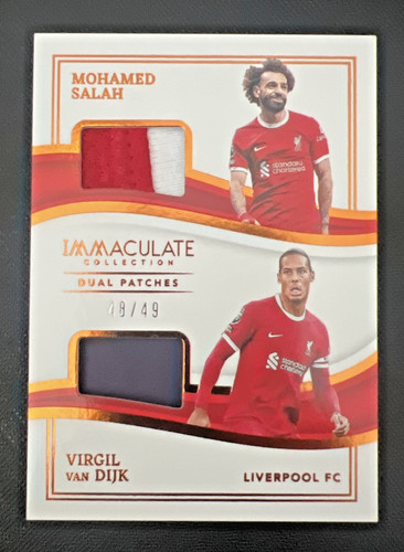 Mohamed Salah / Virgil van Dijk 2023 Panini Immaculate /49
