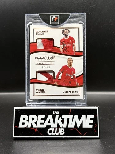 Mohamed Salah & Virgil Van Dijk 2023 Panini Immaculate /49