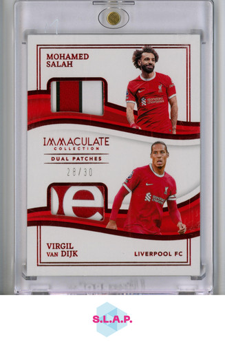 Mohamed Salah / Virgil van Dijk 2023 Panini Immaculate Collection 28/30