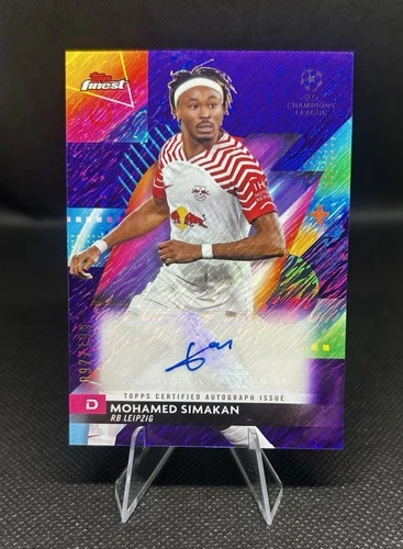 Mohamed Simakan 2024 Topps Finest Purple Shimmer Refractor /199