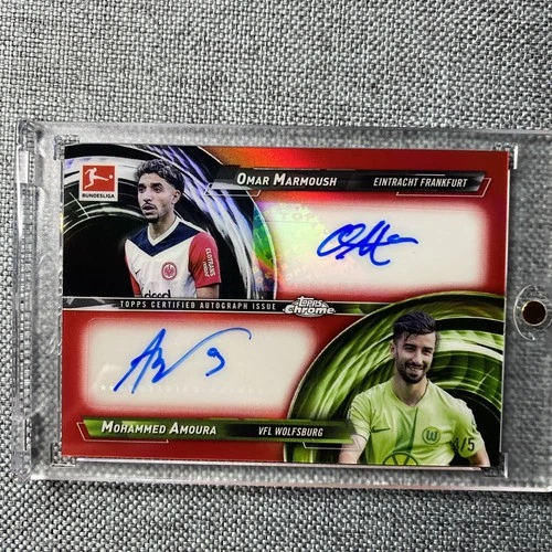 Mohammed Amoura, Omar Marmoush 2024 Topps Chrome Red /5