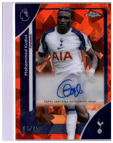 Mohammed Kudus 2025 Topps Chrome Sapphire /25