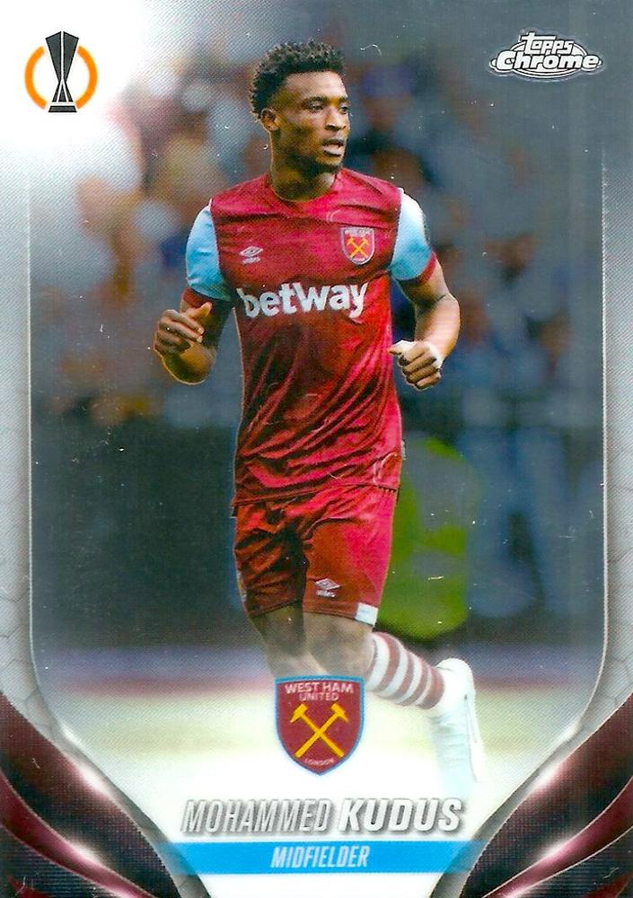 Mohammed Kudus 2023 Topps Chrome UEFA Club Competitions
