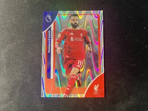 Mohammed Salah 2026 Topps Chrome Premier League RayWave