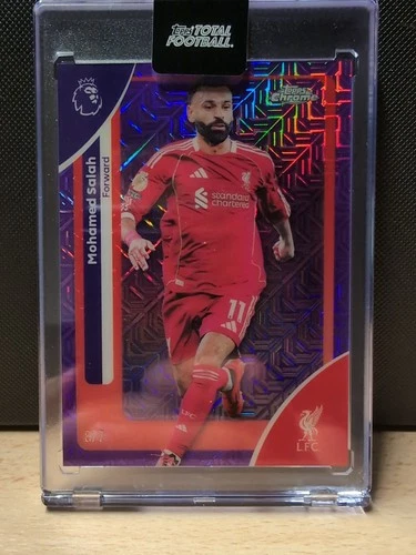 Mohammed Salah 2025 Topps Chrome Purple Mojo /7