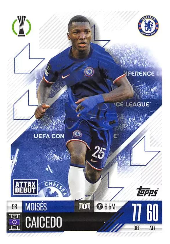 Moises Caicedo 2024 Topps Match Attax UEFA Club Competitions