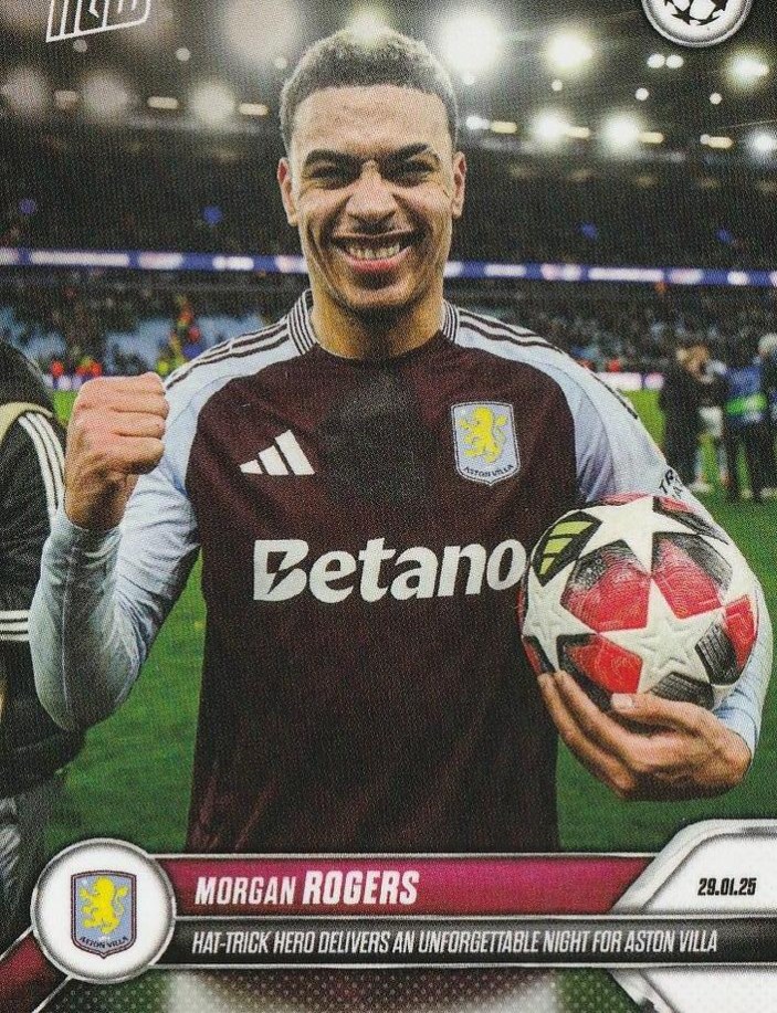 Morgan Rogers 2024 Topps Now UEFA Champions League