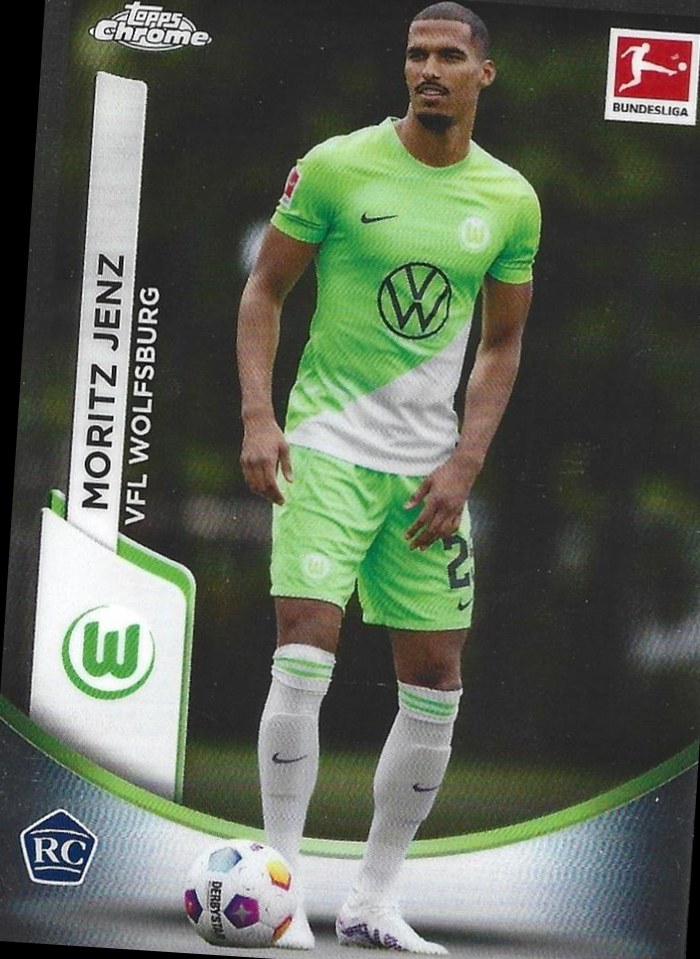 Moritz Jenz 2023 Topps Chrome Bundesliga