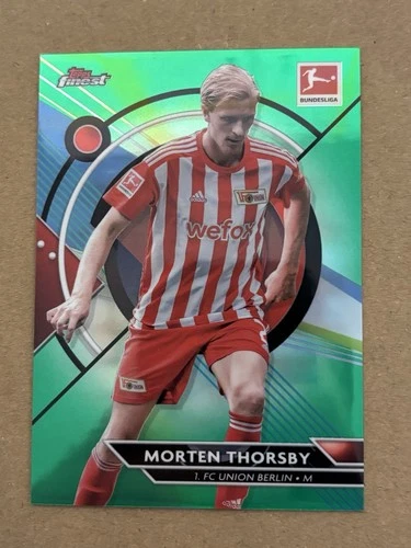 Morten Thorsby 2022 Topps Finest Green Refractor /99