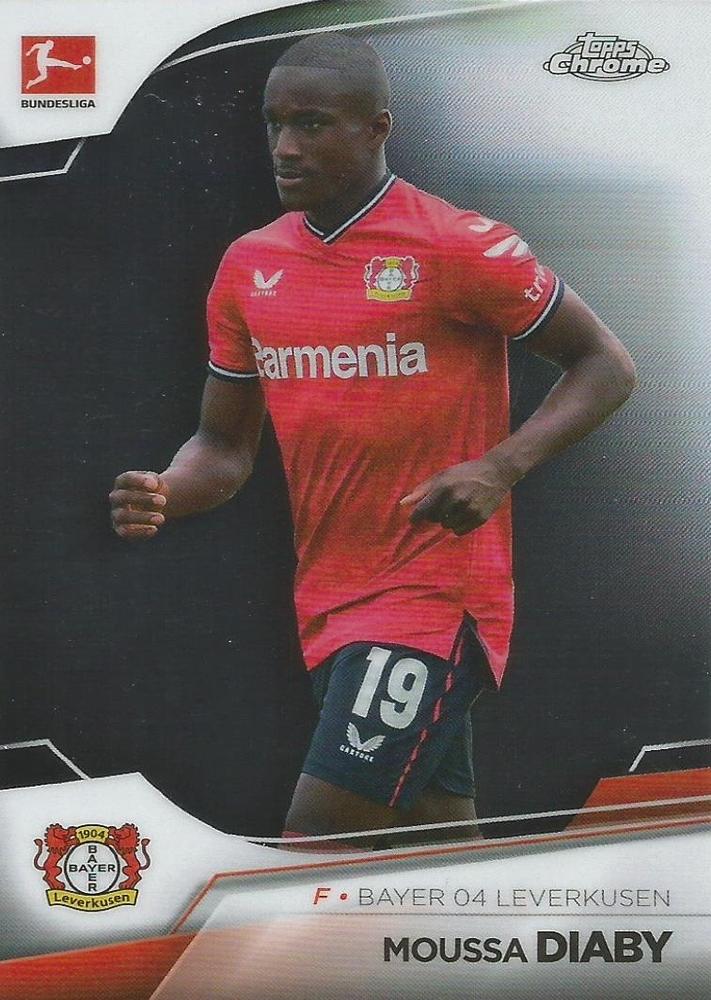 Moussa Diaby 2022 Topps Chrome Bundesliga 60