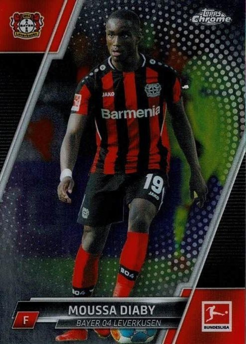 Moussa Diaby 2021 Topps Chrome Bundesliga 67