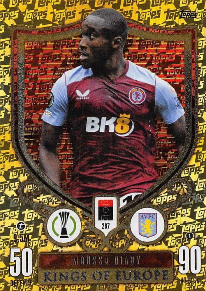 Moussa Diaby 2023 Topps Match Attax UEFA Club Competitions Extra