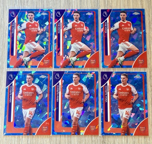 Multiple players (Declan Rice, Gyokeres) 2025 Topps Premier League Sapphire Sapphire