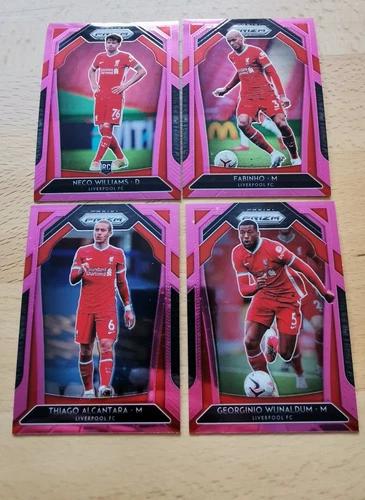Multiple players (Fabinho, Thiago, and others) 2020 Panini Prizm Pink