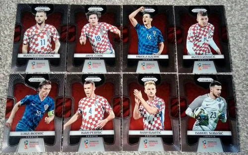 Multiple Players (Modric, Rakitic, Perisic - Croatia Squad) 2018 Panini World Cup Prizm