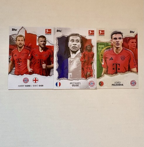 Multiple: Michael Olise, Harry Kane, Eric Dier 2024 Topps International Stars Bundesliga