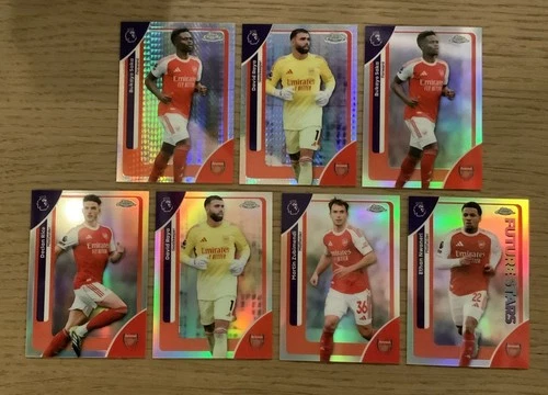 Multiple players (Saka and others) 2026 Topps Chrome Premier League Refractor/Pulsar