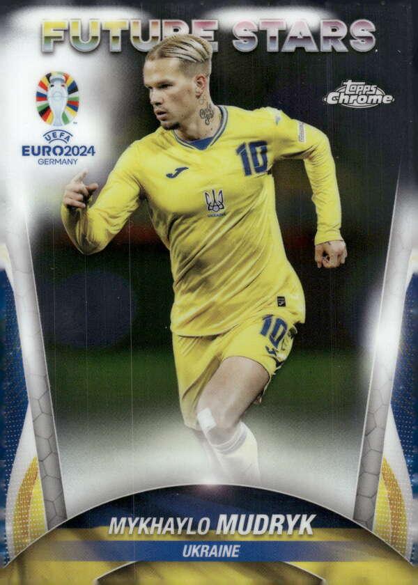 Mykhaylo Mudryk 2024 Topps Chrome UEFA EURO